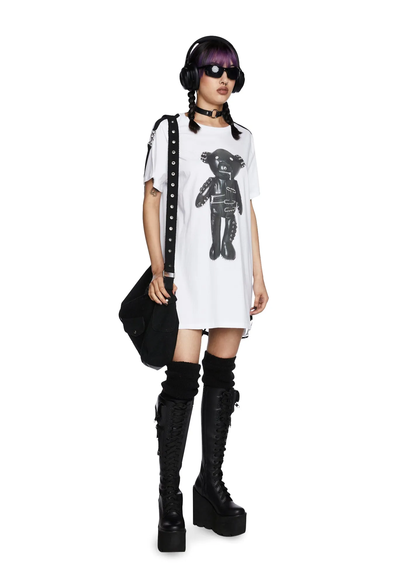 Tormented Teddy Graphic Tee sold by Dolls Kill product image thumbnail 5