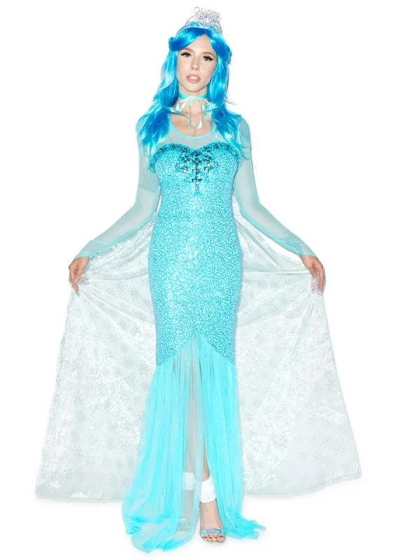 The Snow Queen Dress sold by Dolls Kill