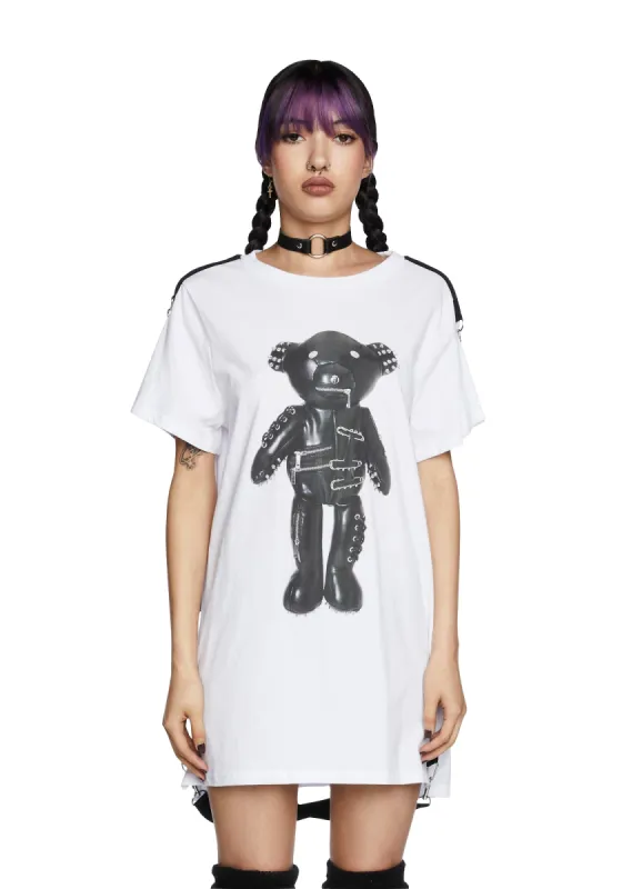 Tormented Teddy Graphic Tee made by Current Mood