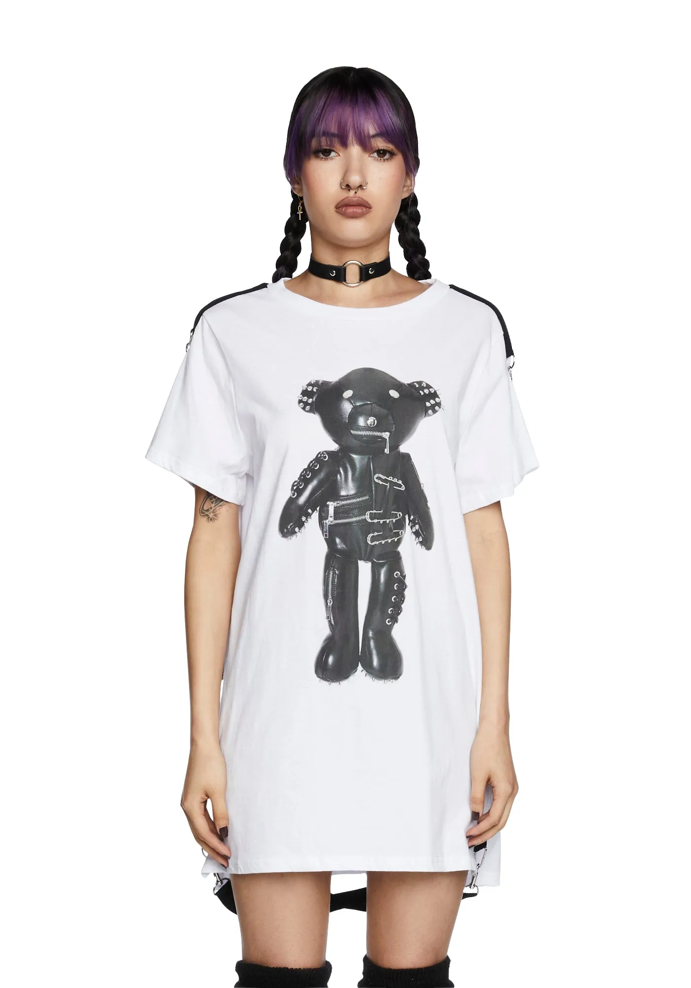 Tormented Teddy Graphic Tee sold by Dolls Kill