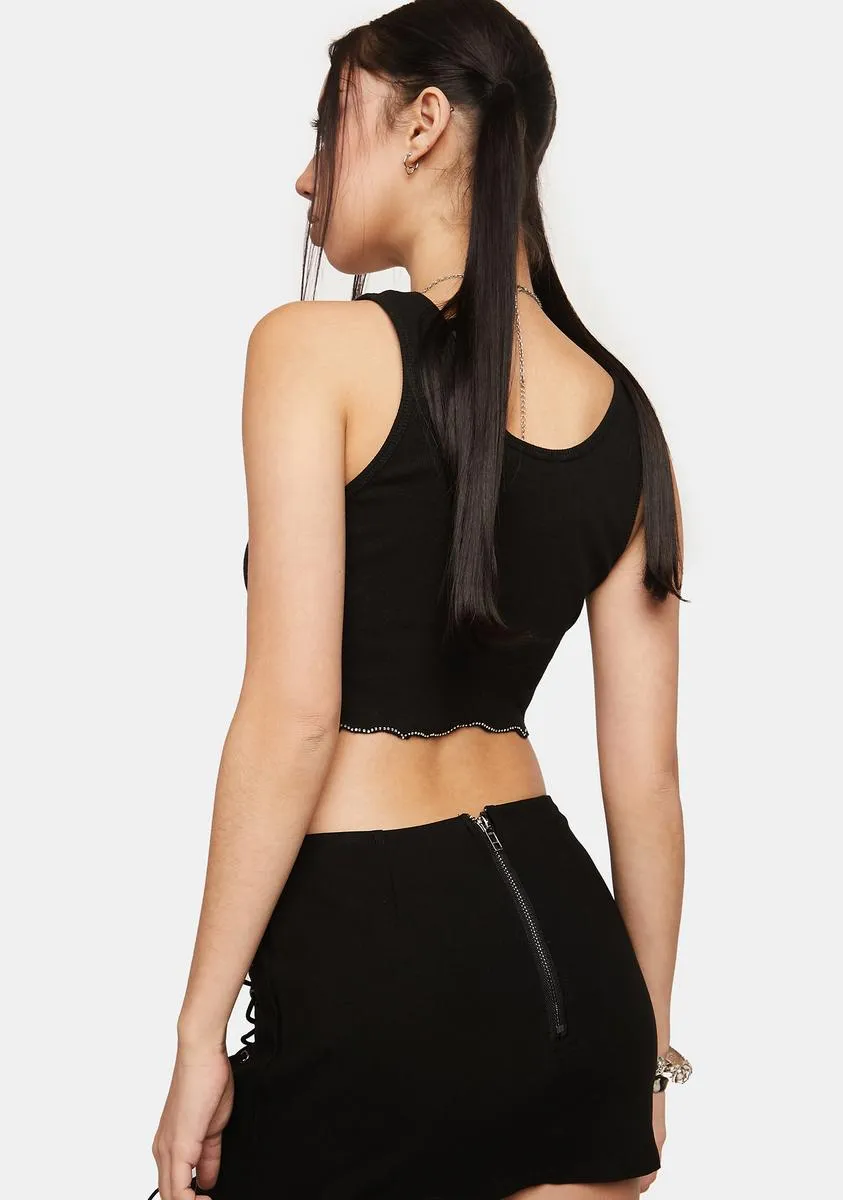 Joelle Lace-Up Micro Skirt sold by Dolls Kill product image thumbnail 4