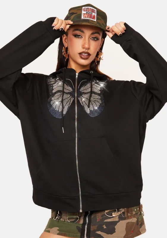 Hear Me Out Zip Up Hoodie sold by Dolls Kill