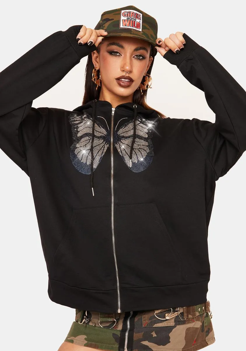 Hear Me Out Zip Up Hoodie sold by Dolls Kill