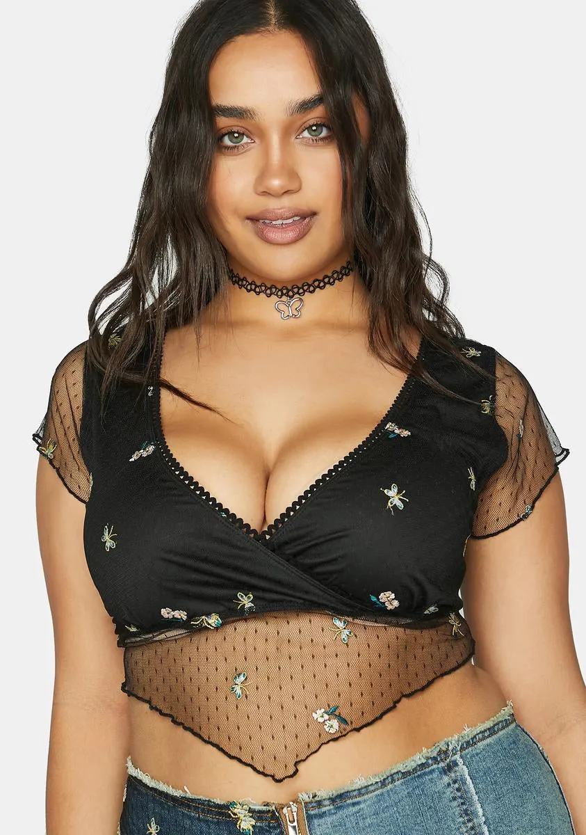 Plus Pick The Scenic Route Mesh Top sold by Dolls Kill product image thumbnail 2