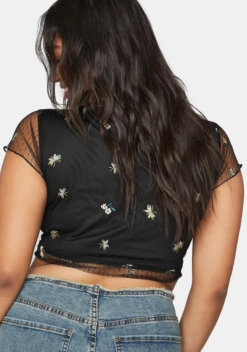 Plus Pick The Scenic Route Mesh Top sold by Dolls Kill product image thumbnail 5