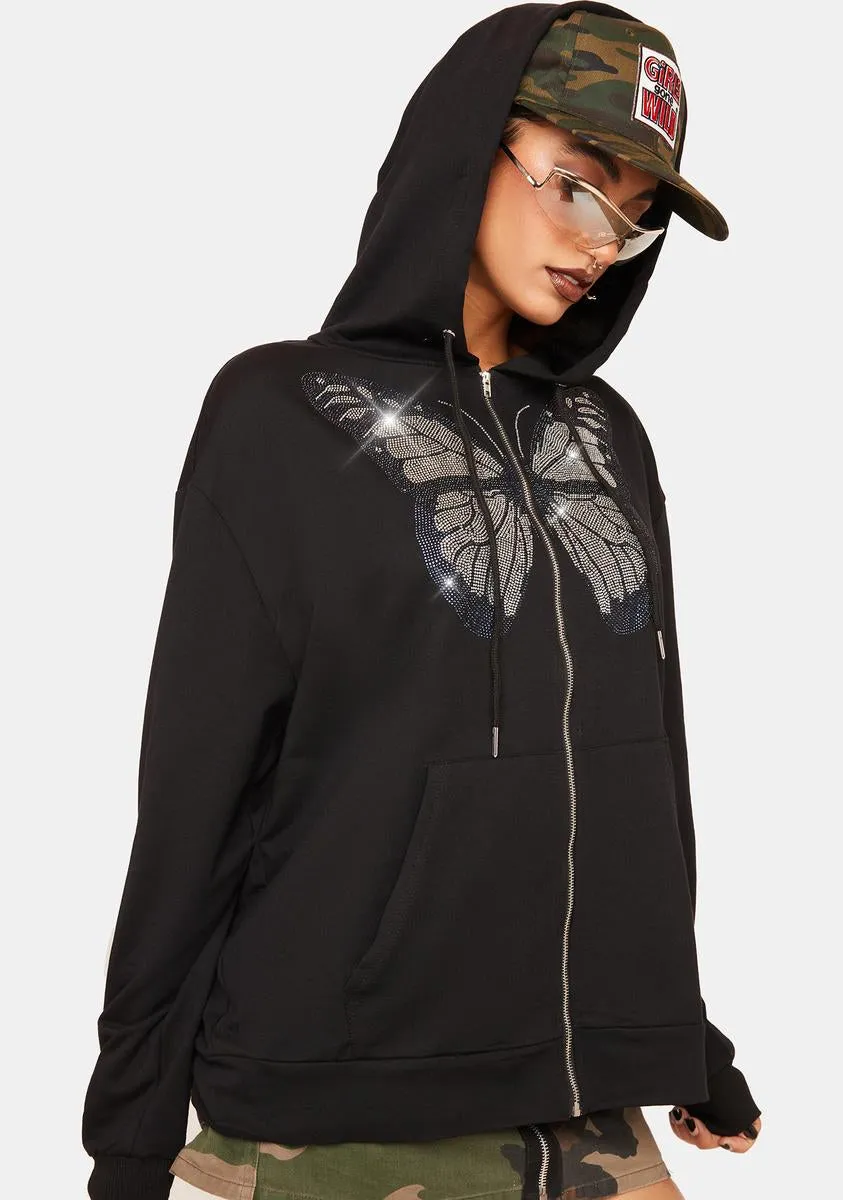 Hear Me Out Zip Up Hoodie sold by Dolls Kill product image thumbnail 2