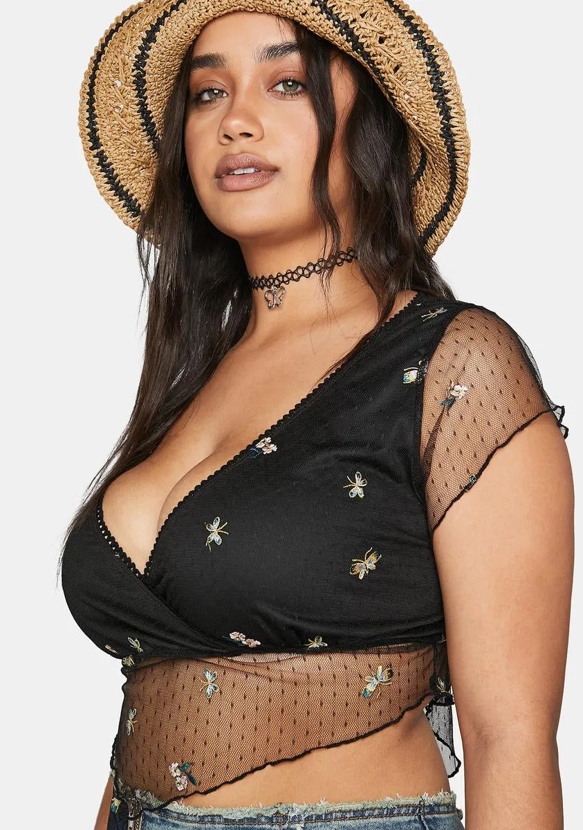 Plus Pick The Scenic Route Mesh Top sold by Dolls Kill product image thumbnail 4