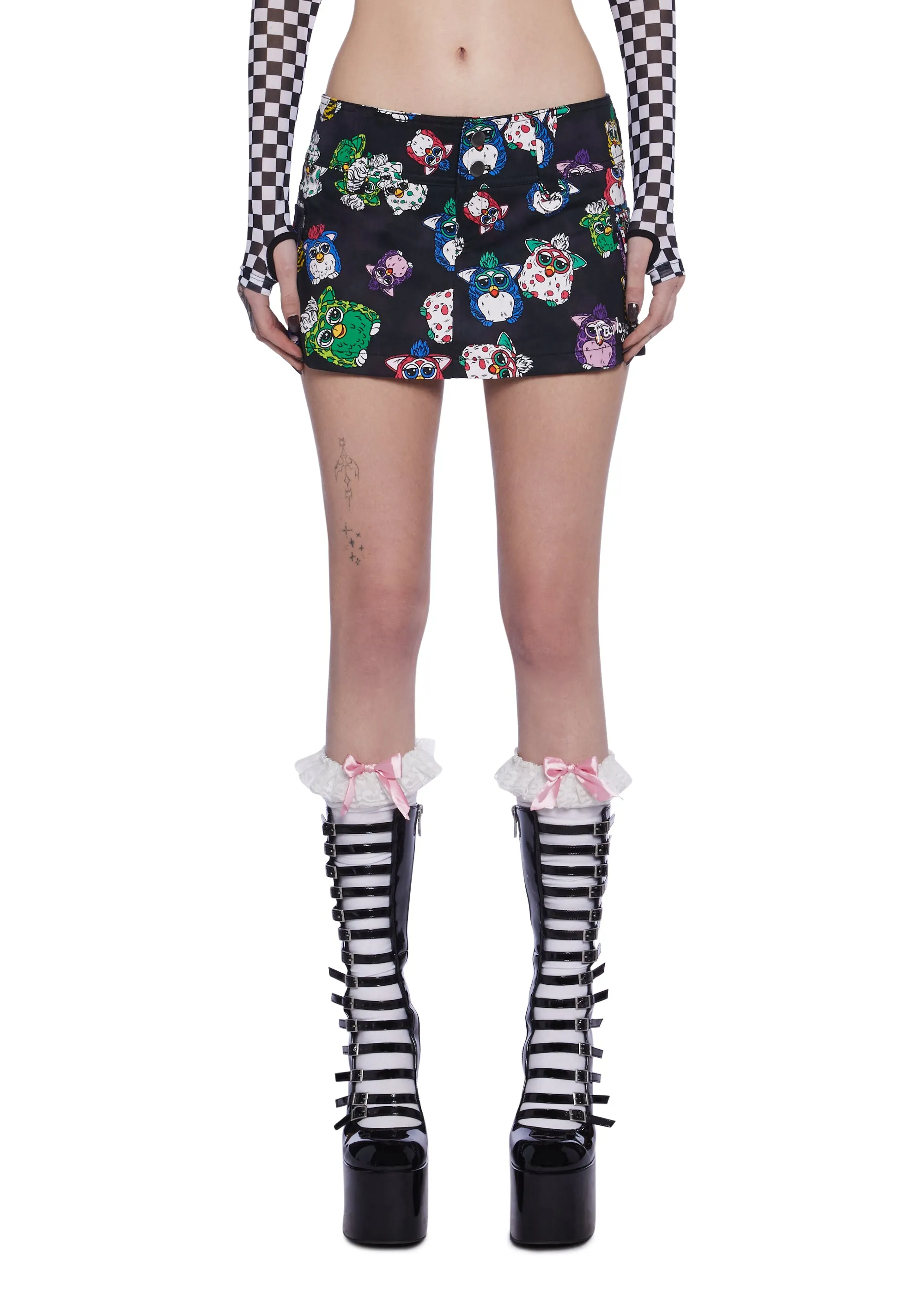 Keep Playing Cargo Mini Skort sold by Dolls Kill