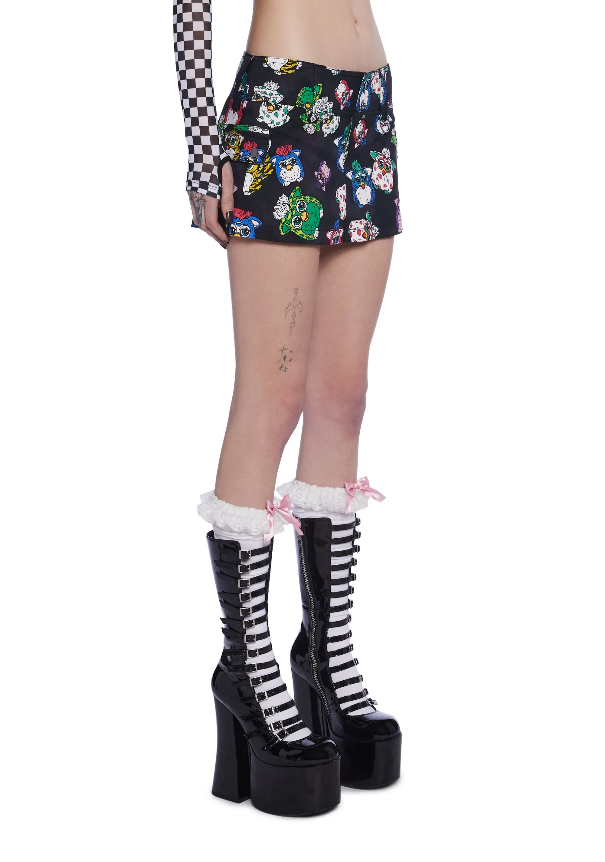 Keep Playing Cargo Mini Skort sold by Dolls Kill product image thumbnail 3