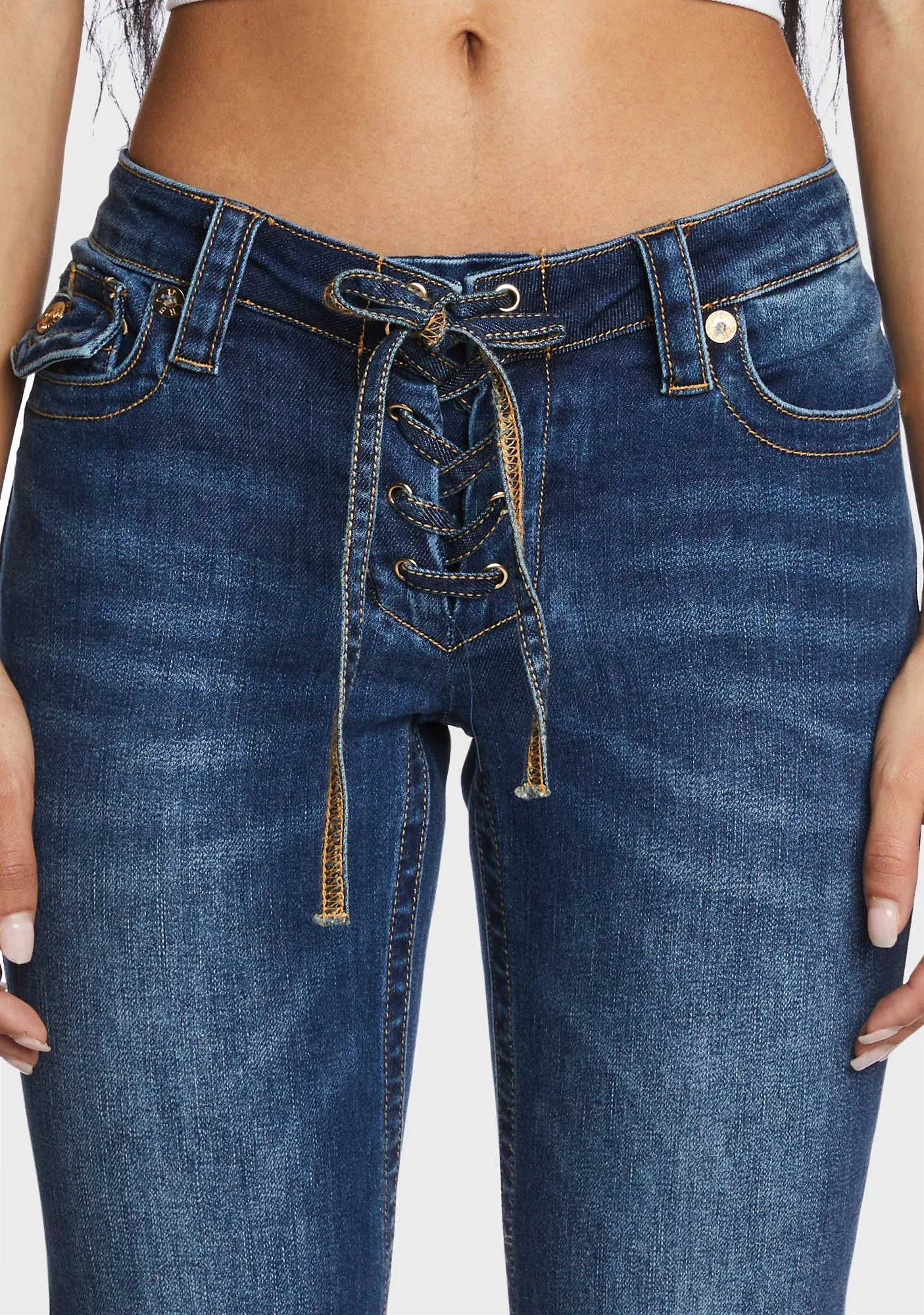 Joey Low Rise Flare Jeans sold by Dolls Kill product image thumbnail 5