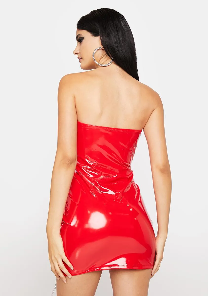 Love Reaction Vinyl Dress sold by Dolls Kill product image thumbnail 4