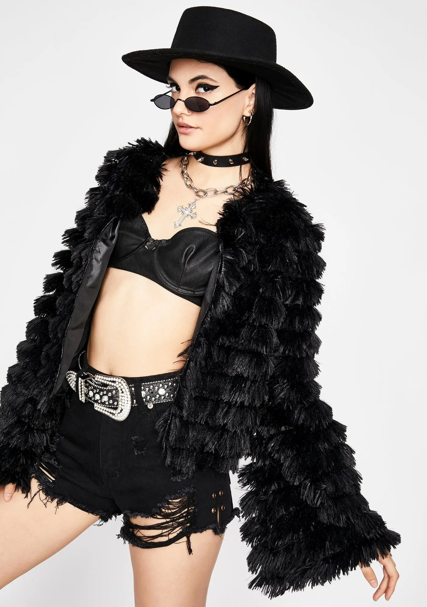 Posh Flava Fringe Jacket sold by Dolls Kill product image thumbnail 2