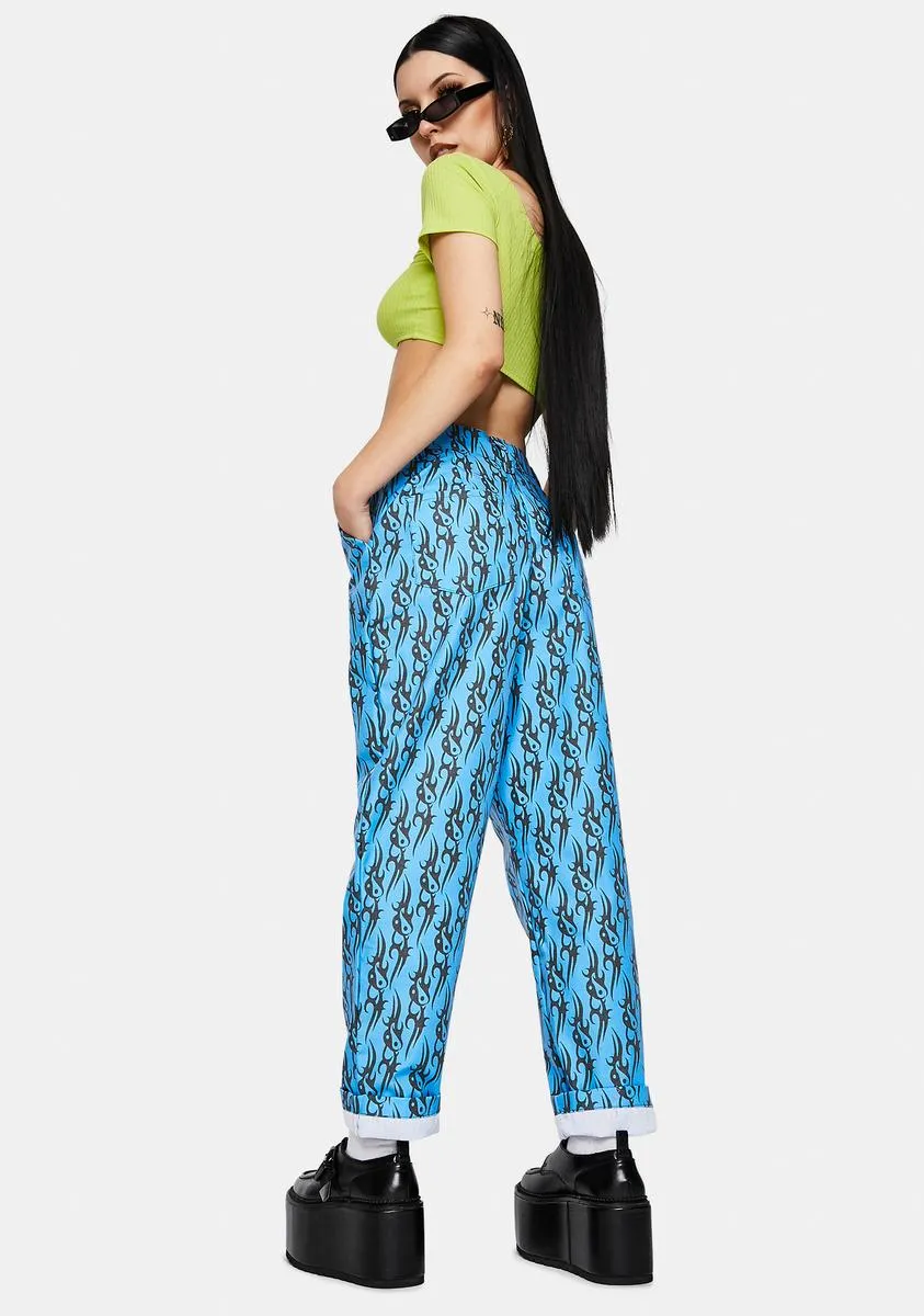 Tribal Love Blue Pants sold by Dolls Kill product image thumbnail 4