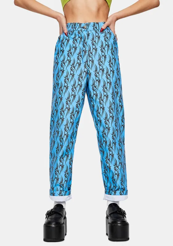 Tribal Love Blue Pants sold by Dolls Kill
