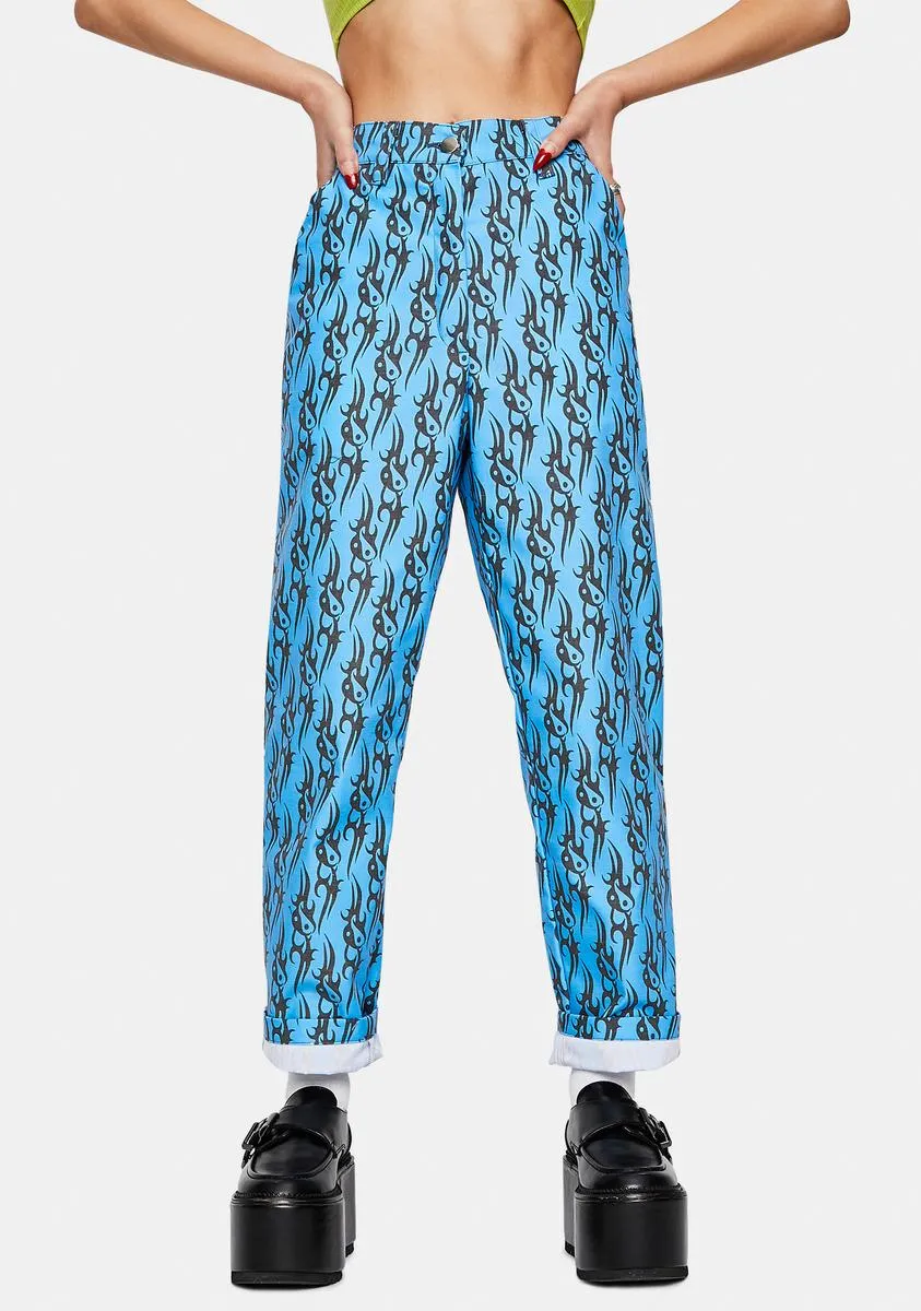 Tribal Love Blue Pants sold by Dolls Kill