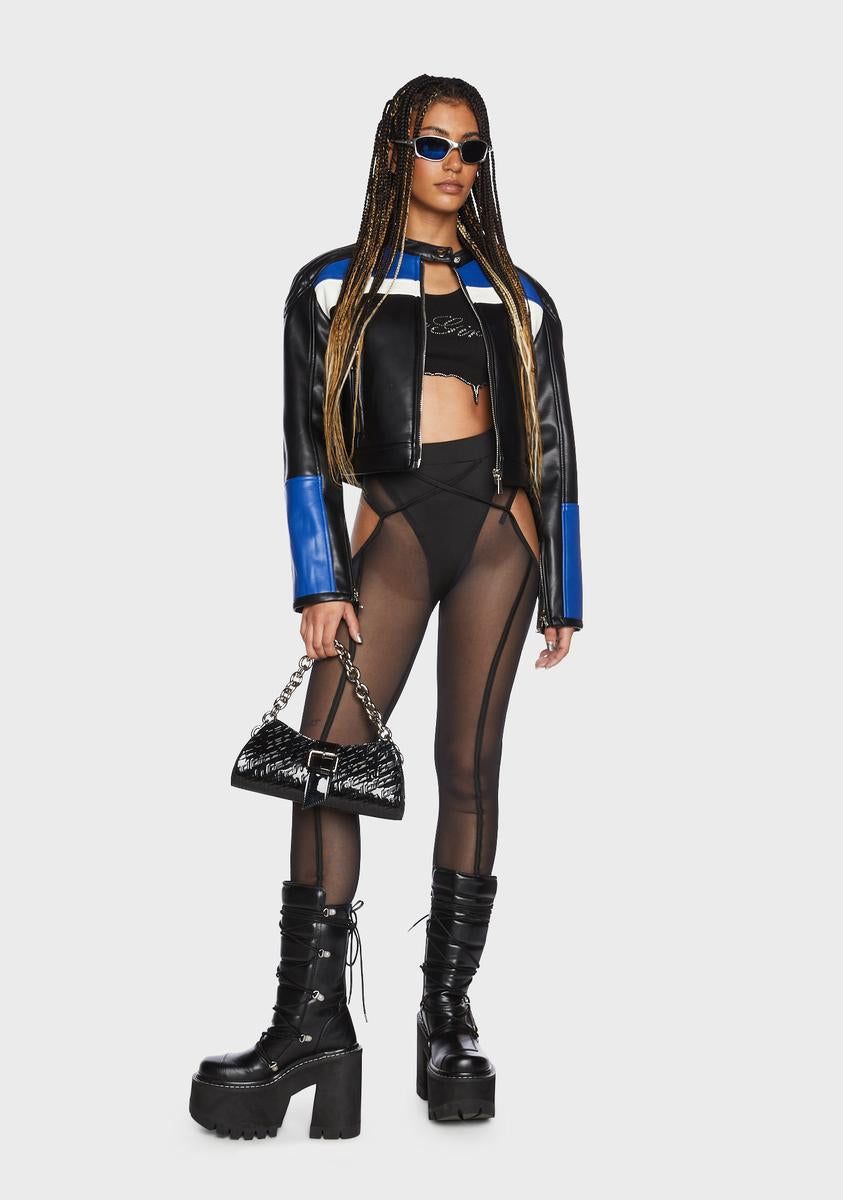 City Girl Cut-Out Mesh Leggings sold by Dolls Kill product image thumbnail 5