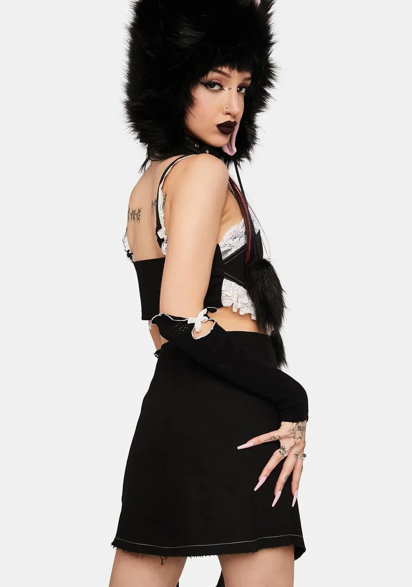 Sofia Denim Mini Skirt sold by Dolls Kill product image thumbnail 4