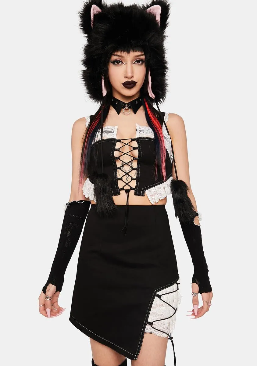 Sofia Denim Mini Skirt sold by Dolls Kill product image thumbnail 2