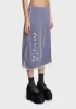 Plum Staring Problem Layered Midi Skirt sold by Dolls Kill