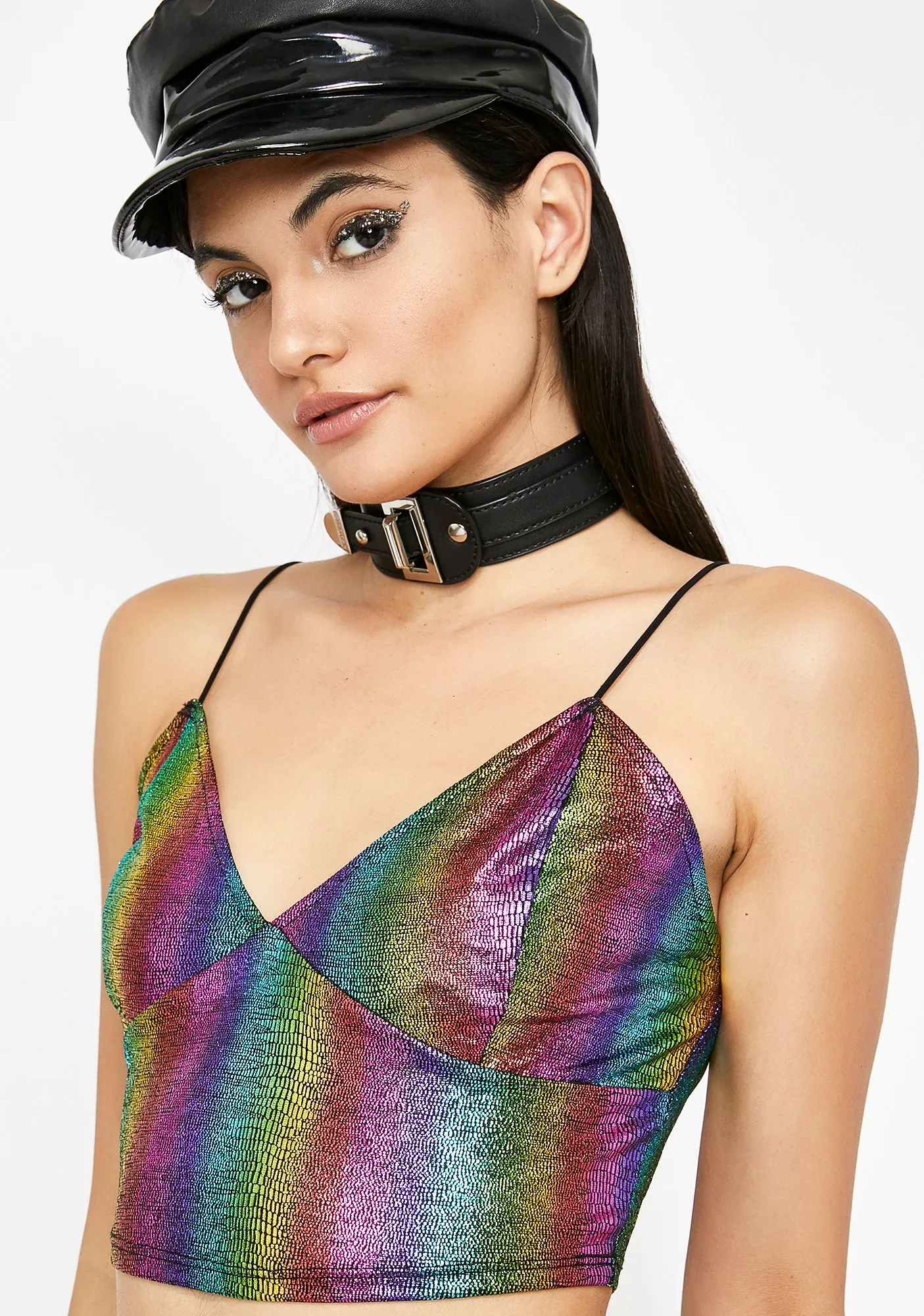 Color Waves Cami Tank sold by Dolls Kill