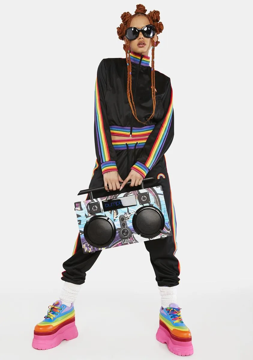 Get Funky Striped Track Jacket sold by Dolls Kill product image thumbnail 4