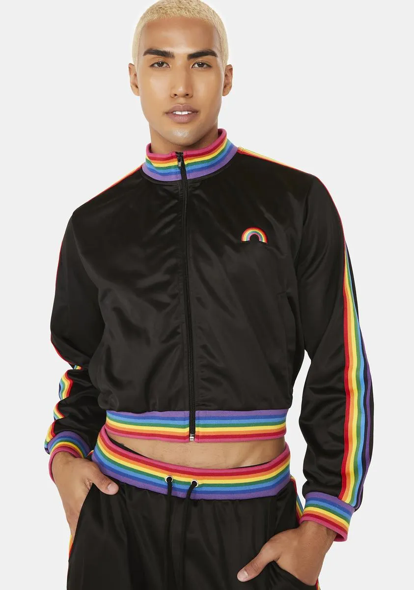 Get Funky Striped Track Jacket sold by Dolls Kill product image thumbnail 2