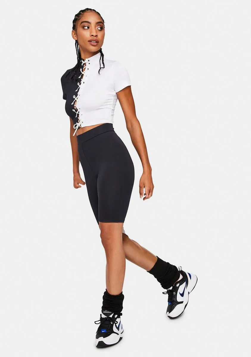 Street Queen Lace-Up Colorblock Set sold by Dolls Kill product image thumbnail 3