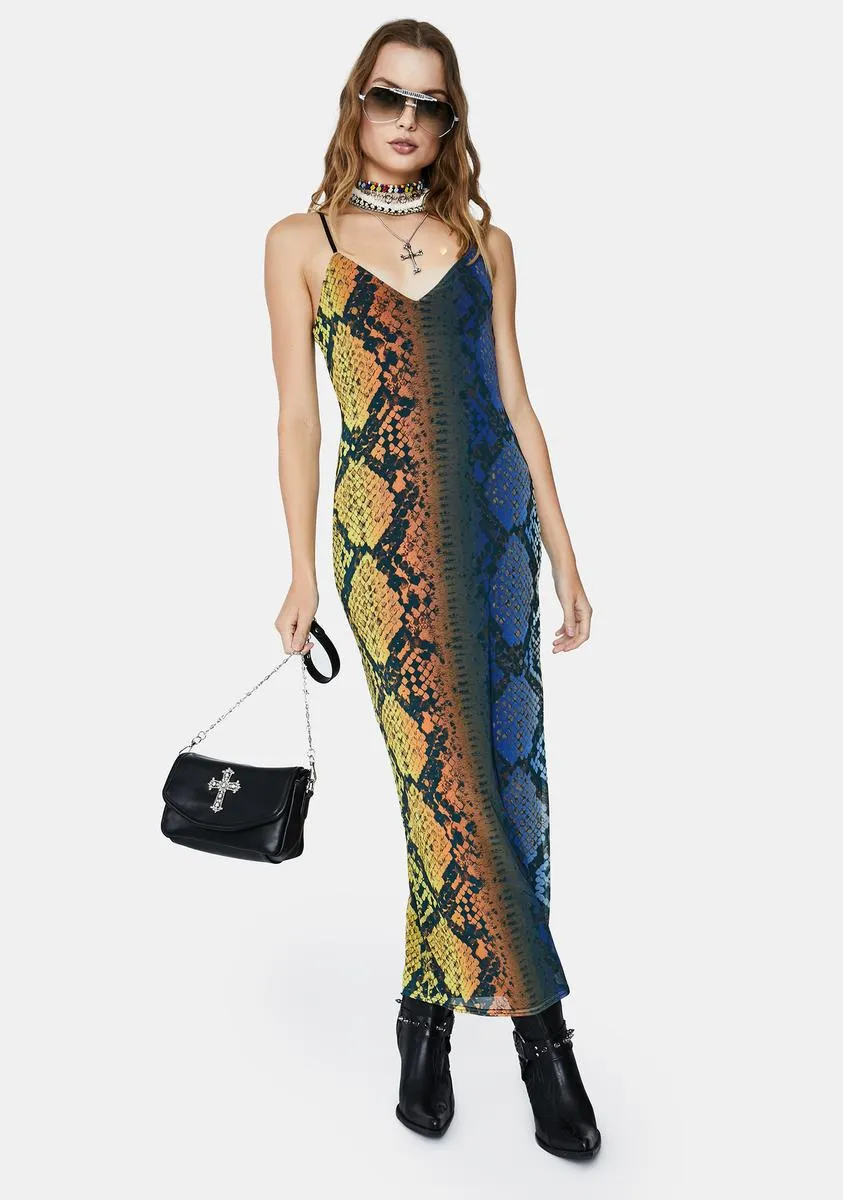 Ombre Snake Amina Maxi Dress sold by Dolls Kill