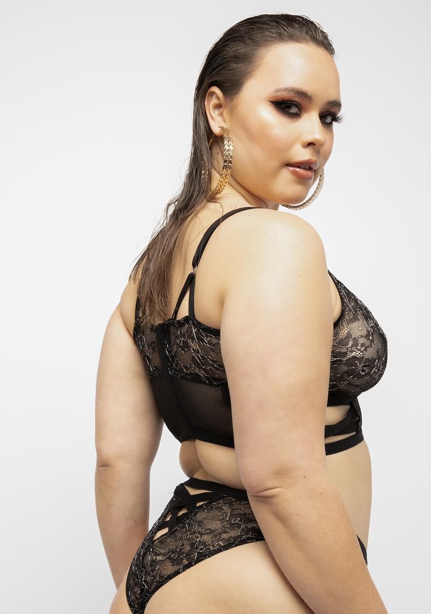 Plus Night Just For Me Lace Lingerie Set sold by Dolls Kill product image thumbnail 4