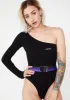 One Sleeve Black Bodysuit sold by Dolls Kill