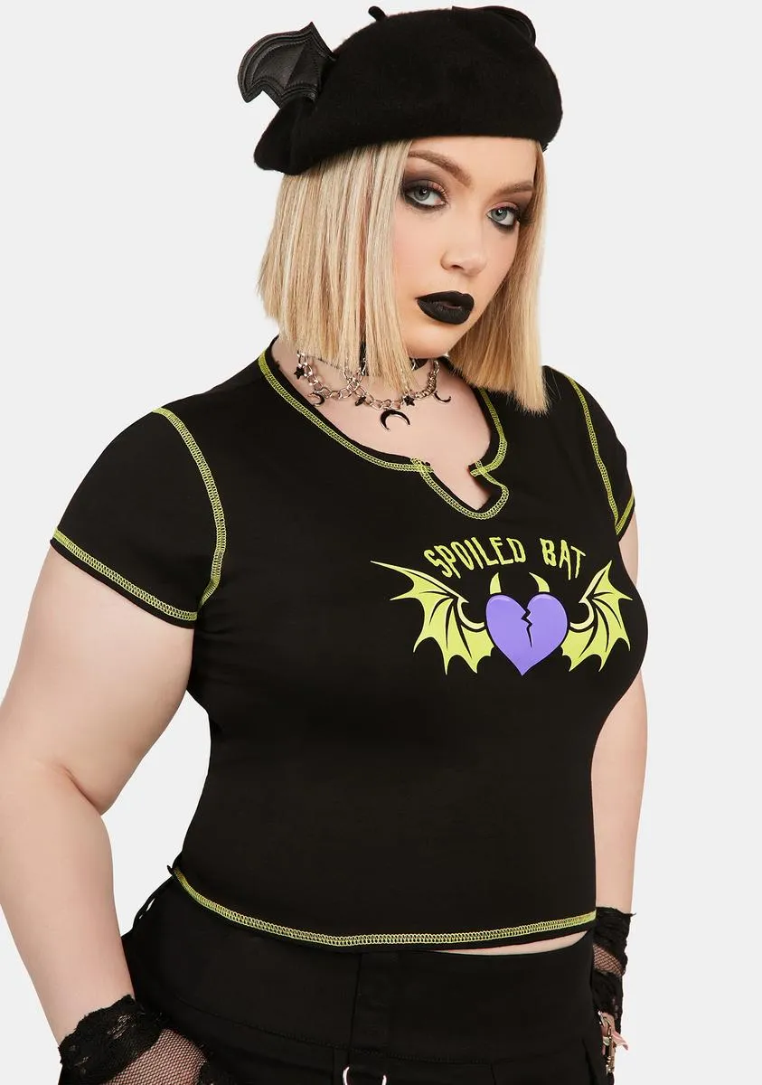 Plus Angsty As Ever Crop Tee sold by Dolls Kill product image thumbnail 2