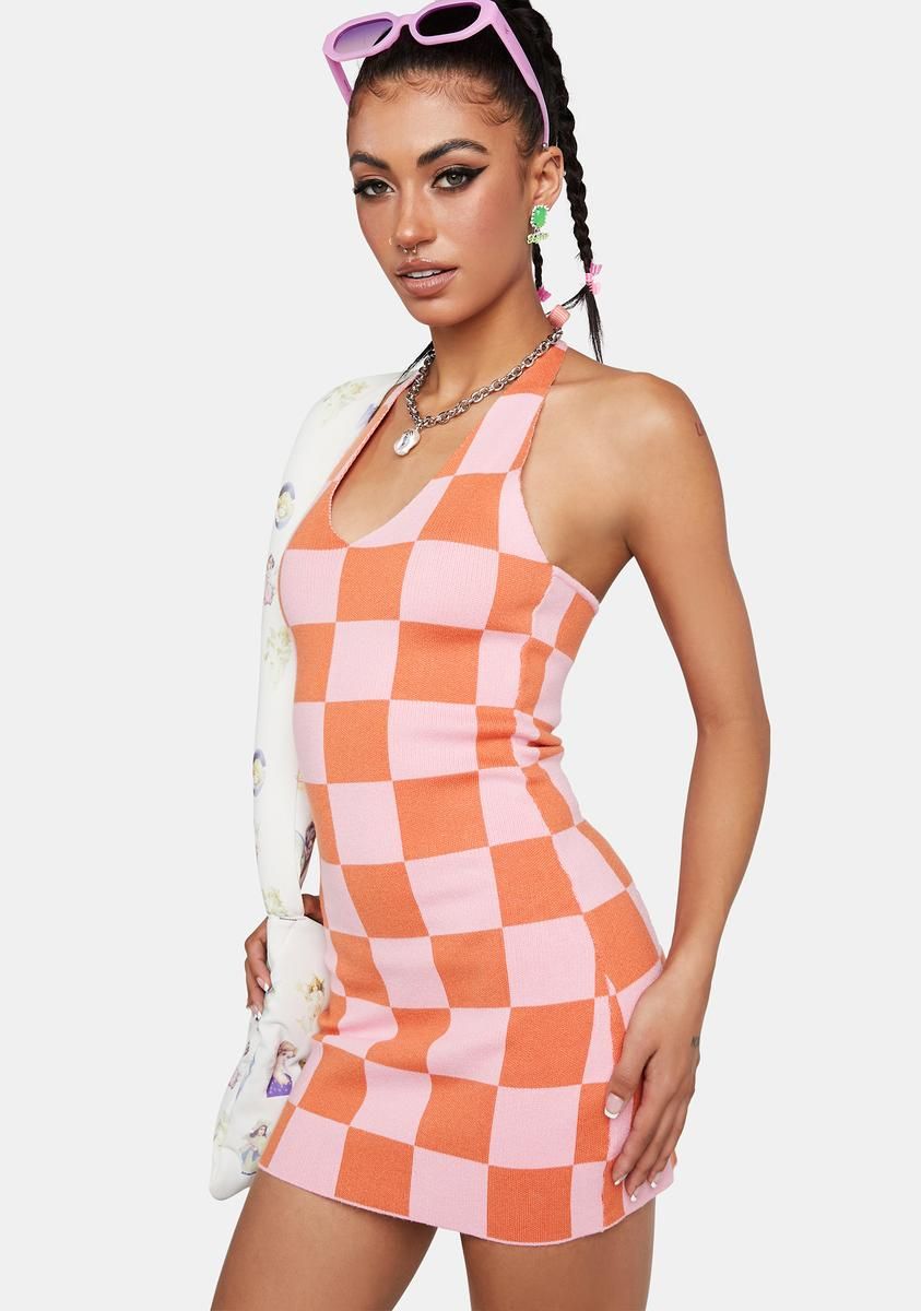Groove Knit Halter Dress sold by Dolls Kill product image thumbnail 2