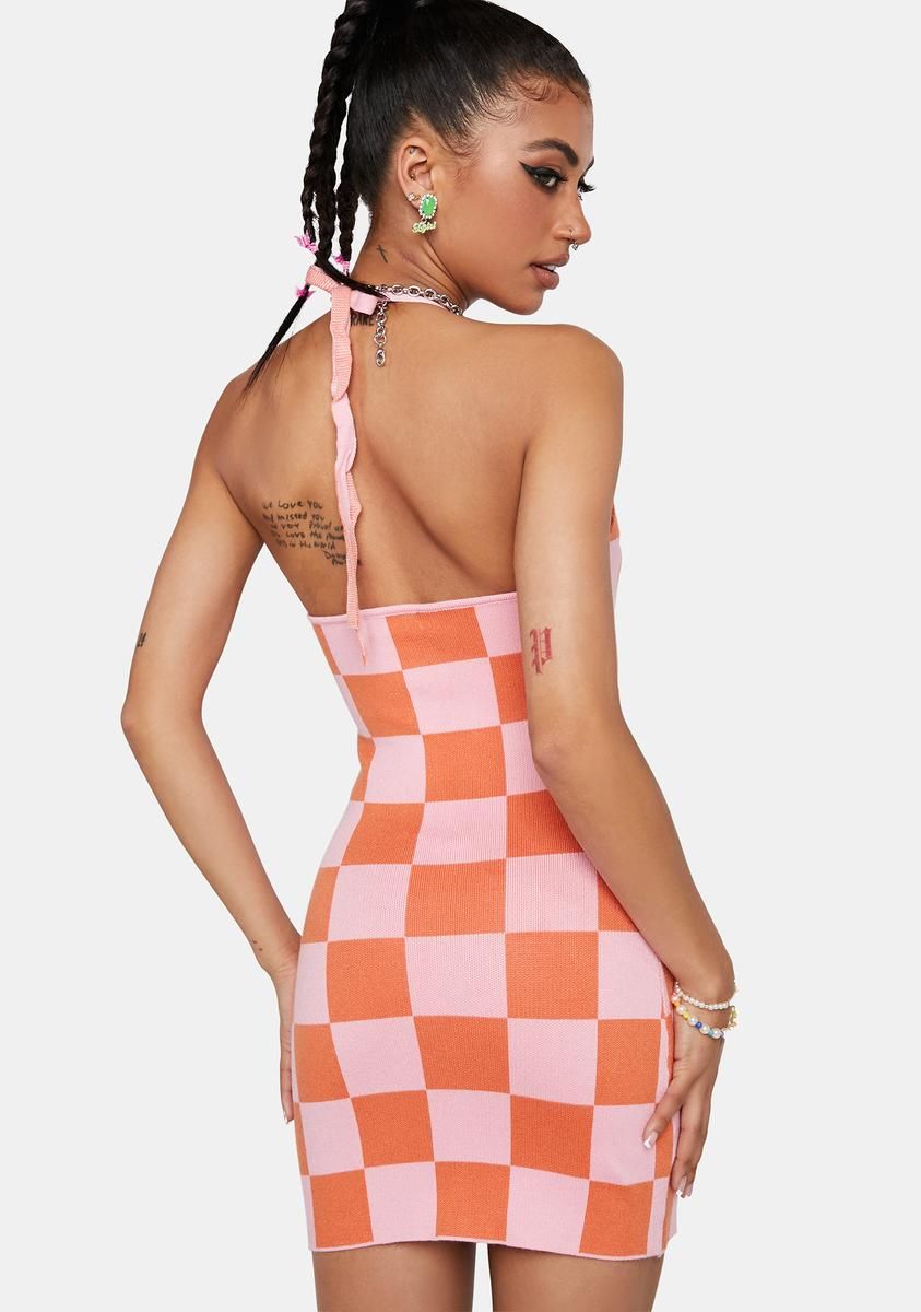 Groove Knit Halter Dress sold by Dolls Kill product image thumbnail 4