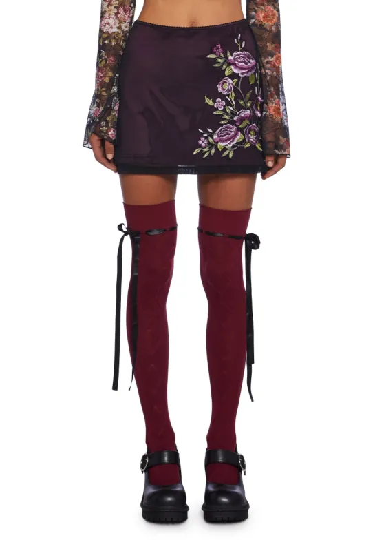 Reckless Serenade Mini Skirt sold by Dolls Kill