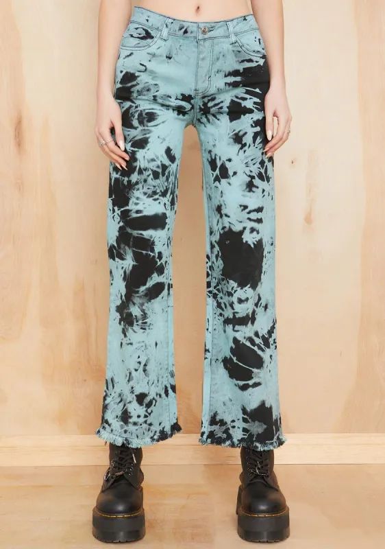Ride Or Dye Wide Leg Jeans sold by Dolls Kill