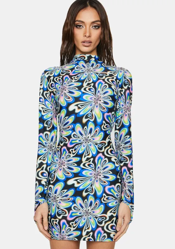 Wildly You Printed Mini Dress sold by Dolls Kill