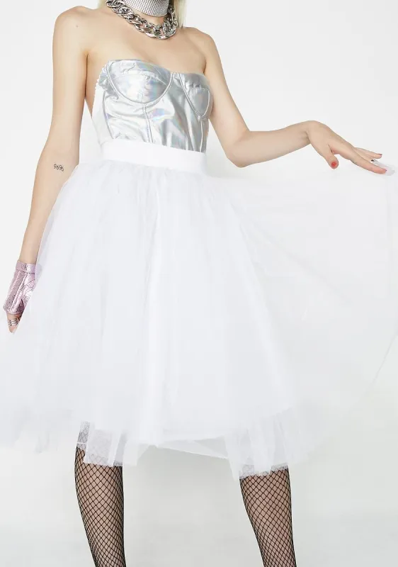A Twirl Away Tulle Skirt sold by Dolls Kill