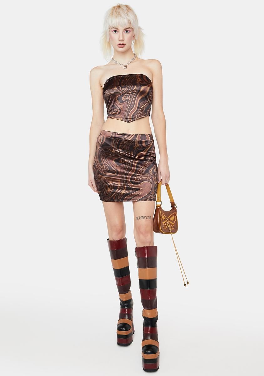 Little Pick Me Up Satin Tube Top sold by Dolls Kill product image thumbnail 3