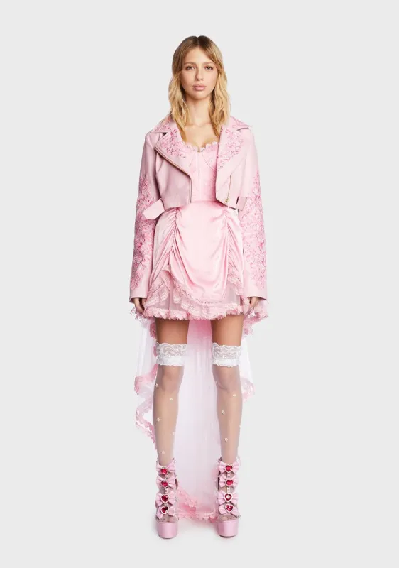 Pretty Charms Moto Jacket sold by Dolls Kill