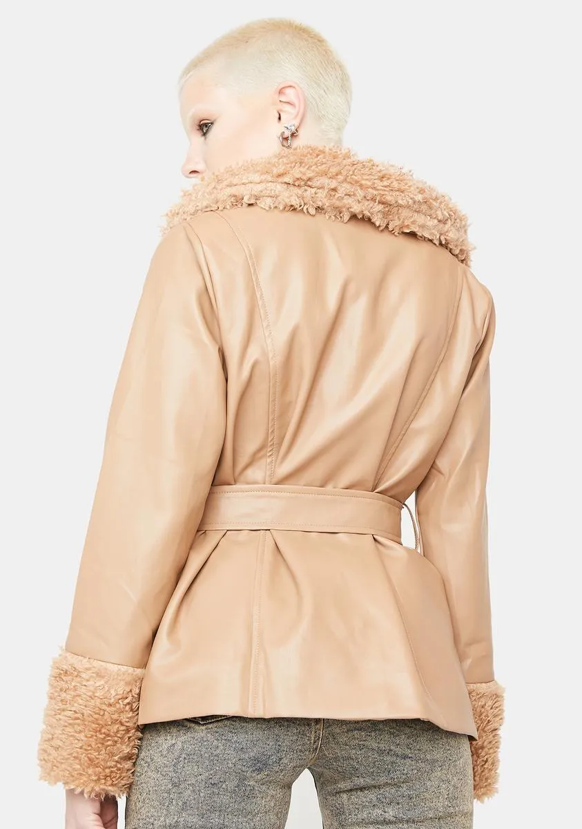 Would You Rather Fur Trim Coat sold by Dolls Kill product image thumbnail 4