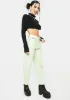 Pastel Green Denim Mom Jeans sold by Dolls Kill