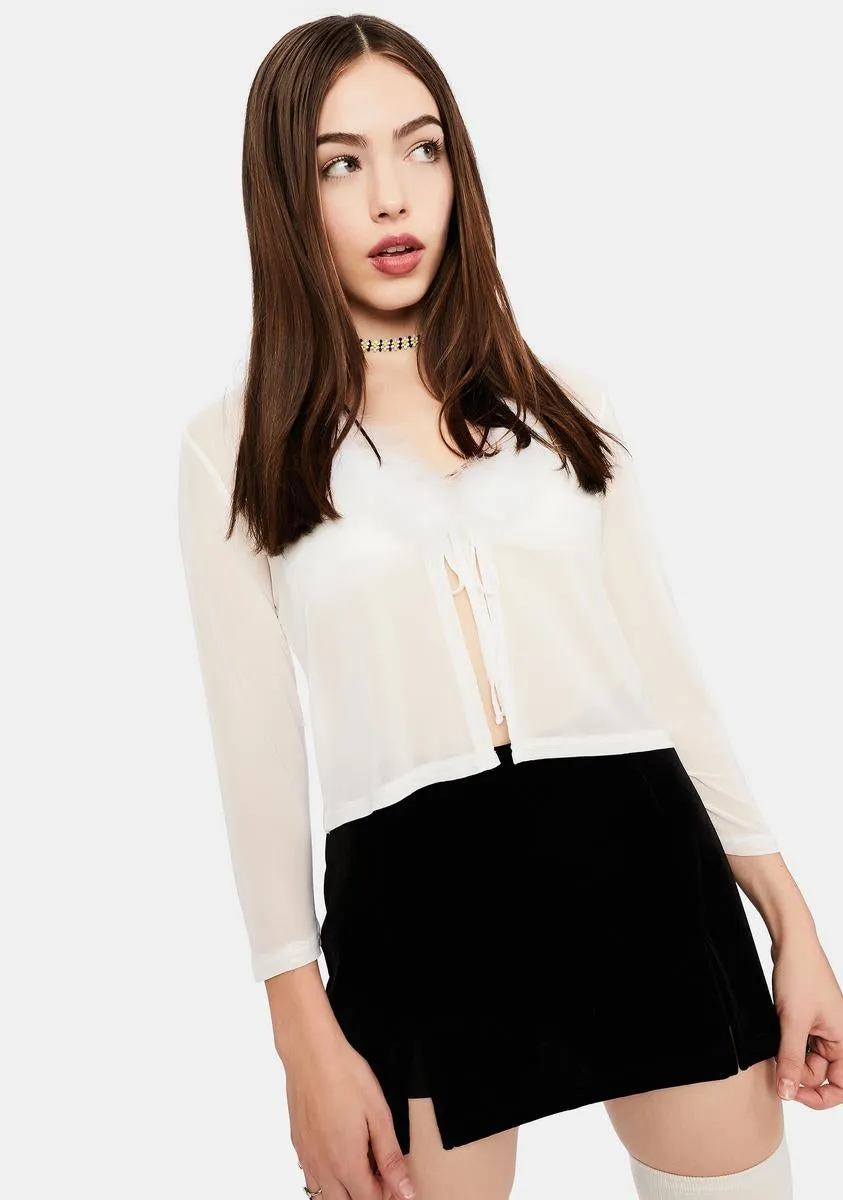 Milk N' Cookies Velour Mini Skirt sold by Dolls Kill product image thumbnail 2