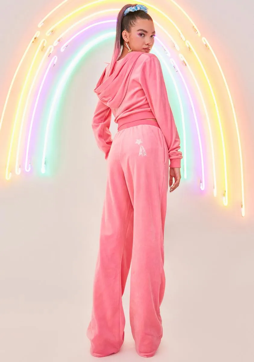 Power Ponies Velour Track Pants sold by Dolls Kill product image thumbnail 4