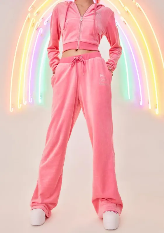 Power Ponies Velour Track Pants sold by Dolls Kill