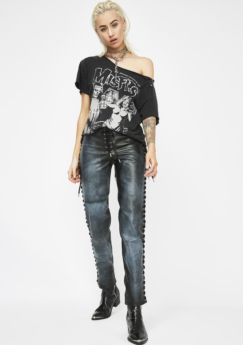 Destroyer Lace-Up Pants sold by Dolls Kill product image thumbnail 5