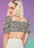 Ferris Wheelin' Poplin Pleated Mini Skirt sold by Dolls Kill