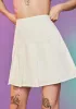 Ferris Wheelin' Poplin Pleated Mini Skirt sold by Dolls Kill