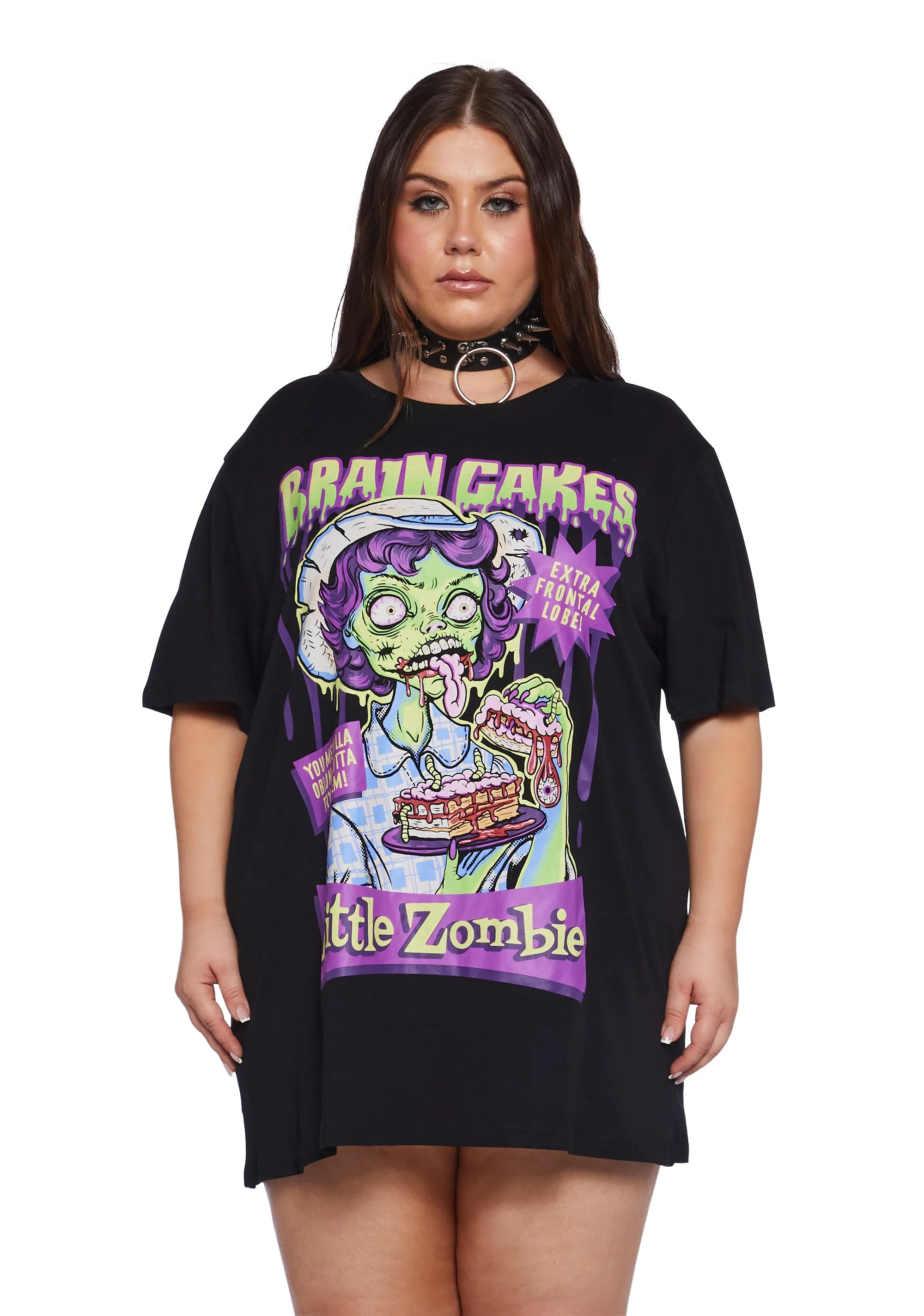Plus Brain Food Glow In The Dark Graphic Tee sold by Dolls Kill