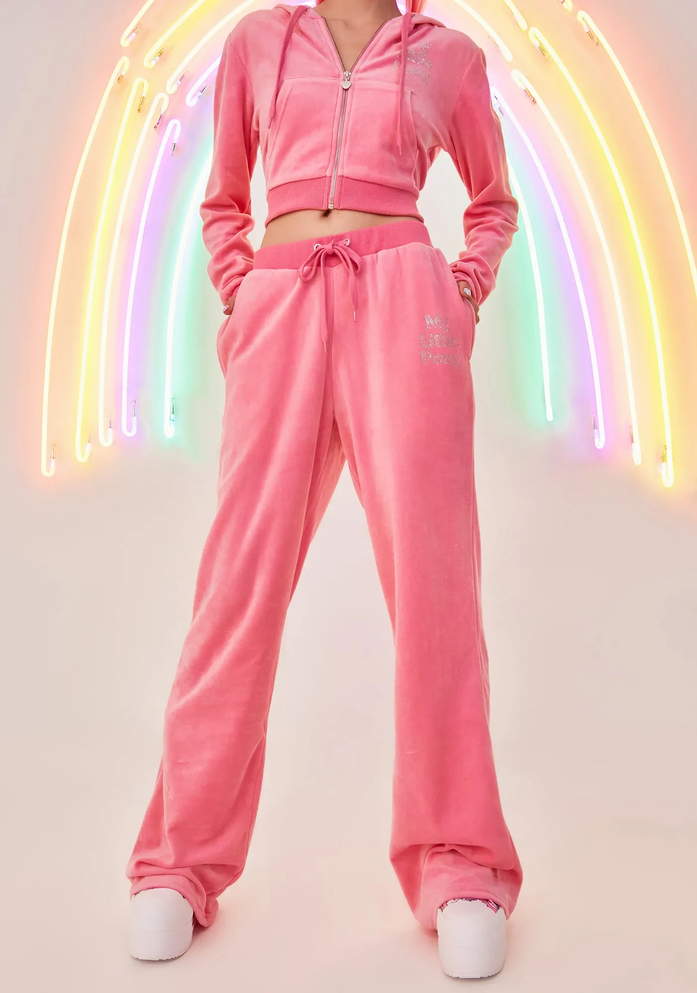 Power Ponies Velour Track Pants sold by Dolls Kill product image thumbnail 5