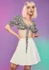 Ferris Wheelin' Poplin Pleated Mini Skirt sold by Dolls Kill